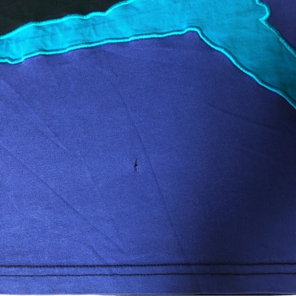 NIKE Air Michael Jordan Black/Blue/Purple T-Shirt Size Med - Picture 9 of 13